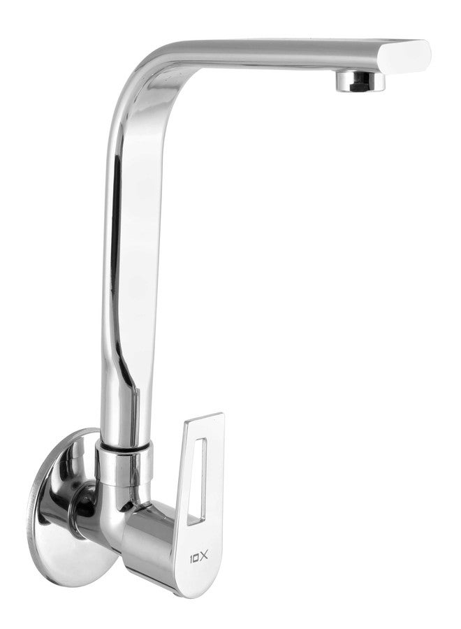 10X Brass Kitchen Sink Tap NT-90269 Wall Mount (Square) - Image 1