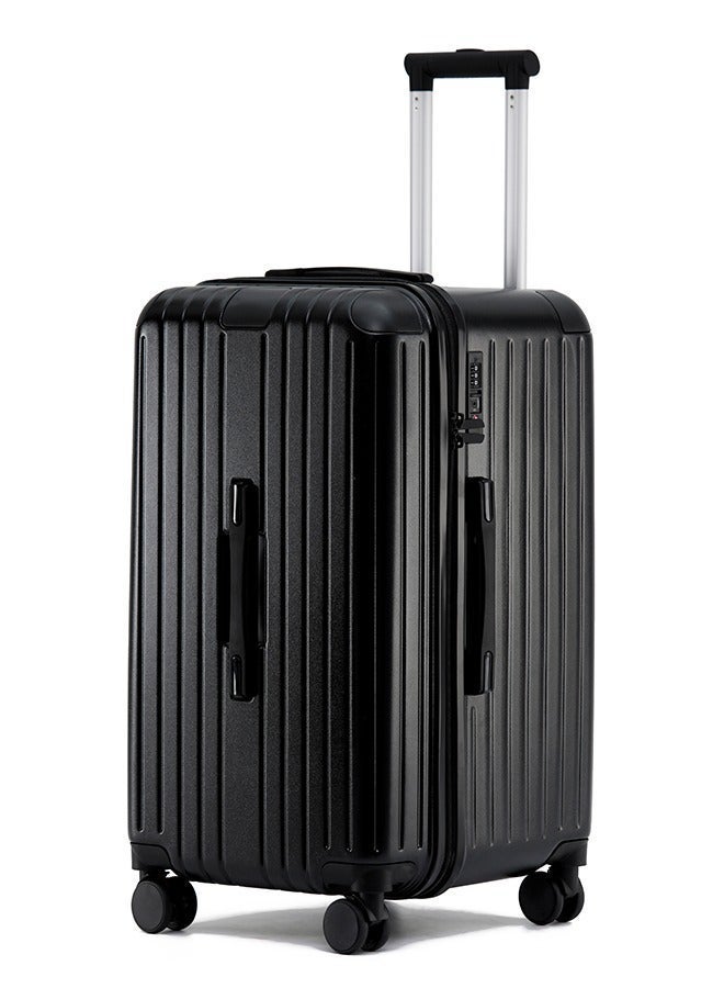 LIGHTGO 7610 black suitcase PC Suitcase Trunk case check in luggage 27inch with TSA travel case - Image 1