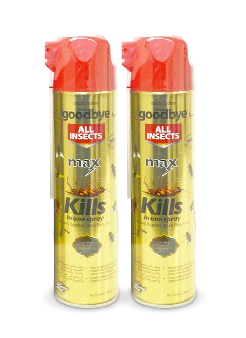 Max All Insects Killer Spray 500ml Pack of 2