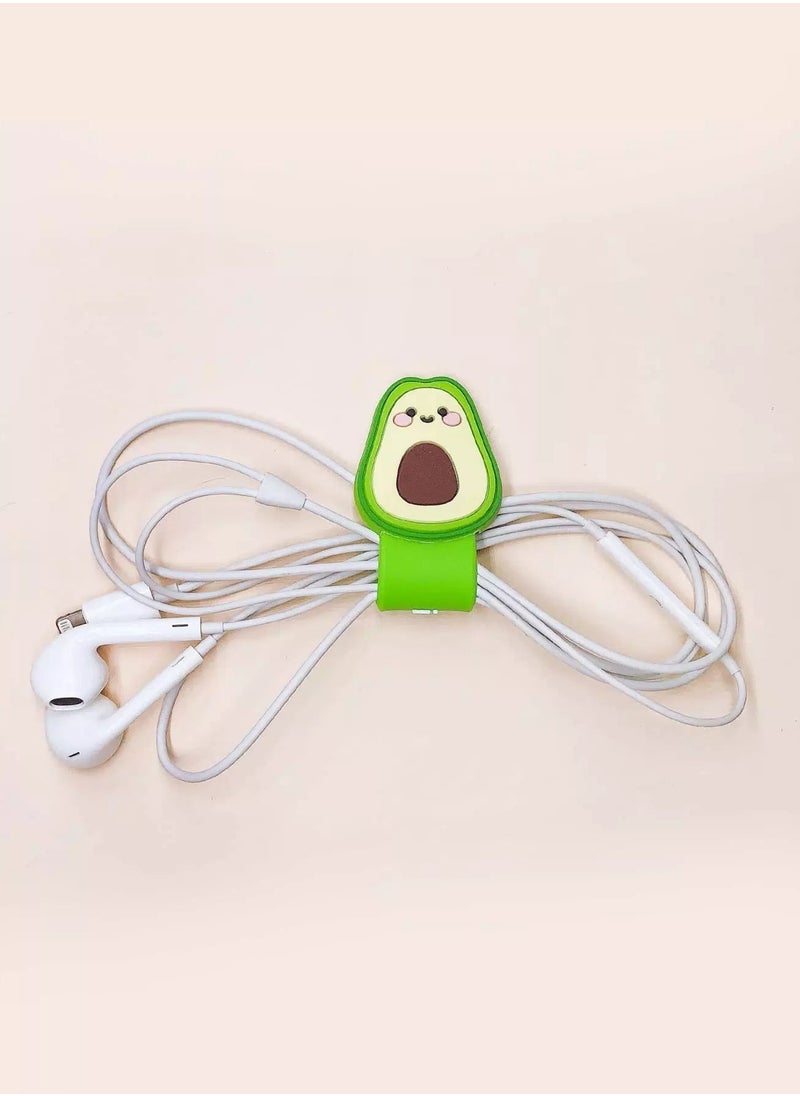 Generic 1pc Avocado Shaped Earphone Cable Cartoon Winder  - Image 1