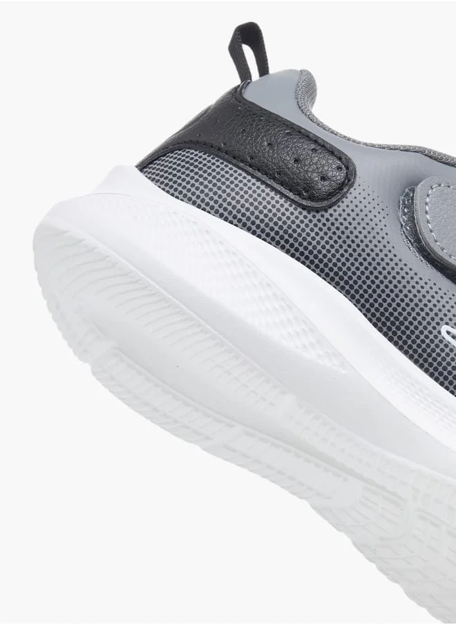 Kappa Boys Mesh Slip-On Sports Shoes With Hook And Loop Closure