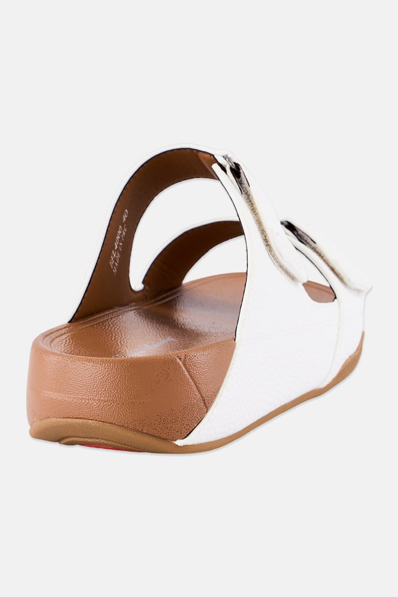 English Laundry Men 2 Strap Slip On Arabic Sandals, White - Image 3