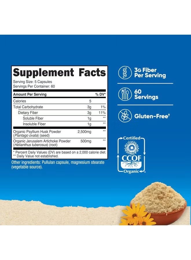Nutricost, Fiber, 300 Capsules - Image 2