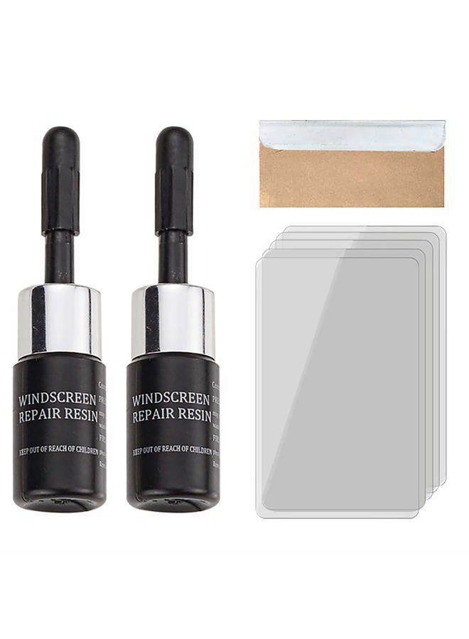 Rednow (2pcs) Automotive Glass Nano Repair Fluid Kit ed Car Windshield Repair Kit Resin | Wind Shield Car Glass Repair Set Glass Corrector Shatter Repair Glue for Cars - Image 1