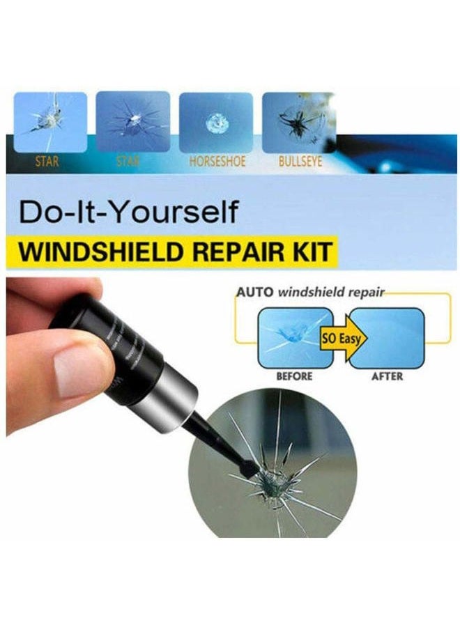 Rednow (2pcs) Automotive Glass Nano Repair Fluid Kit ed Car Windshield Repair Kit Resin | Wind Shield Car Glass Repair Set Glass Corrector Shatter Repair Glue for Cars - Image 2