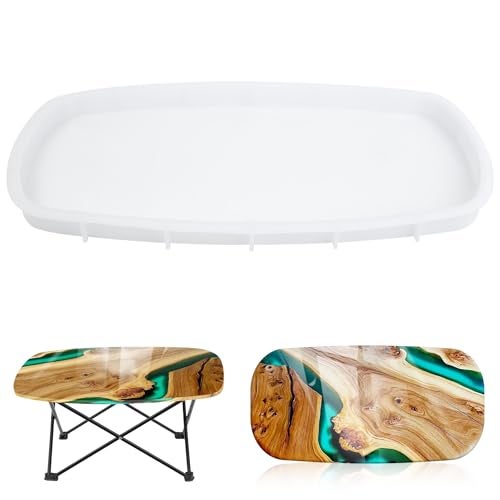 Vehipa Extra Large Silicone Molds for Epoxy Resin Table, Oval Epoxy Resin Molds for DIY Art Home Decor, River Table, Cutting Board, Resin Art - Image 1