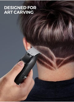 GLAKER Professional Hair Clippers and T-Blade Trimmer, Cordless Mens Hair Clippers for Women Kids, Barber Clippers Rechargeable Fading Clippers with 15PCS Guards  - Image 4