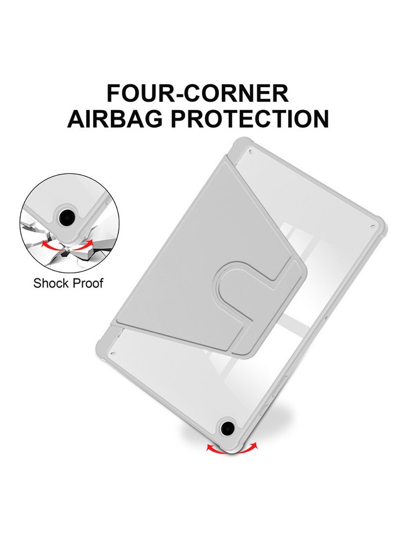 Case for  Samsung Galaxy Tab A9， Tablet Protective Case  , Acrylic 360 ° Rotating Design, Automatic Wake-up/sleep, Soft Leather - Image 3