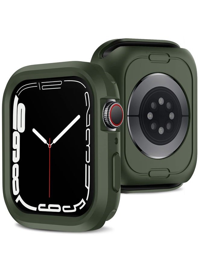 Amizee Compatible with Apple Watch Case Series 8/7 41mm Series 6/5/4/SE 40mm, Slim Flexible TPU Shockproof Bumper Protective Cover Case for Apple Watch SE and iWatch Series 8 7 6 5 4 - Black - Image 1