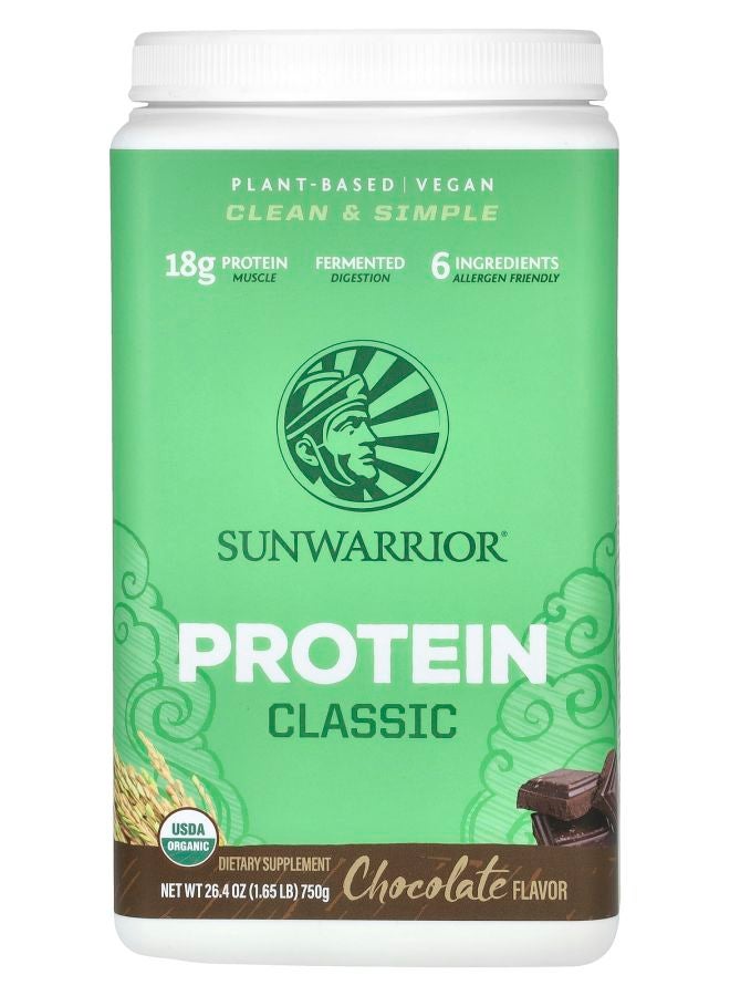 Sunwarrior Classic Protein Chocolate 1.65 lb (750 g) - Image 1