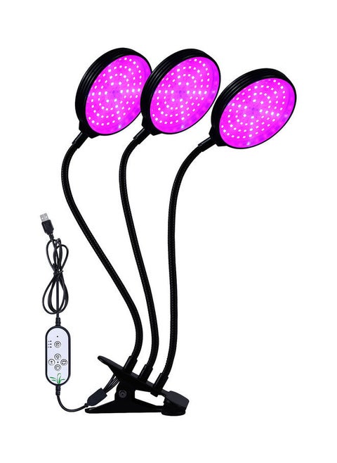 ضوء LED يشبه الشمس مع مؤقت تشغيل/إيقاف تلقائي 4/8/12 ساعة أسود 11.22 x3.93بوصة