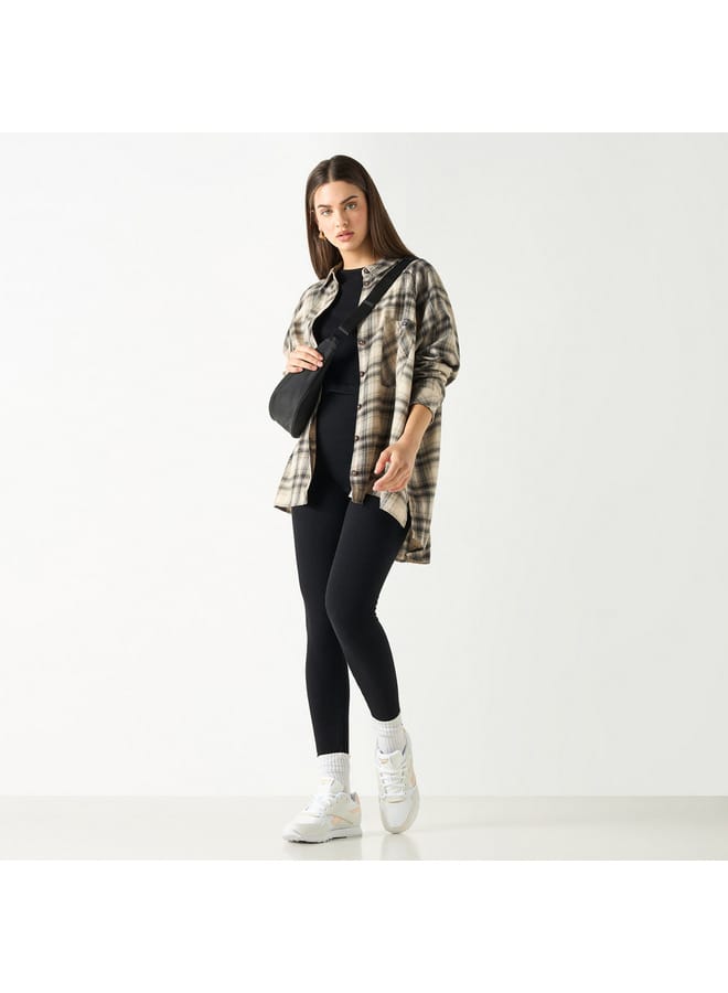 Lee Cooper Lee Cooper Checked Shirt with Long Sleeves and Pocket  - Image 2