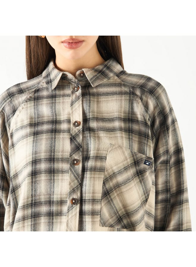 Lee Cooper Lee Cooper Checked Shirt with Long Sleeves and Pocket  - Image 4