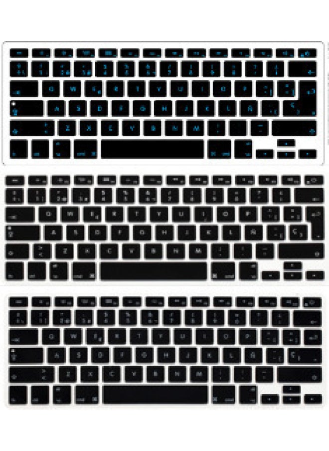 Generic - Apple Keyboard Film Apple Macbook 13.0/15inch AIR PRO Notebook Spanish Keyboard Film-Color:Transparent-Size:Cardboard + OPP Packaging - Image 1