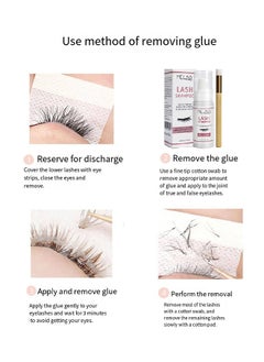 MELAO Lash Shampoo- Eyelash Extension Remove Cleanser,Foam Lash Cleaner And Eye Make Up Remover,Gentle Care 50ml  - Image 3