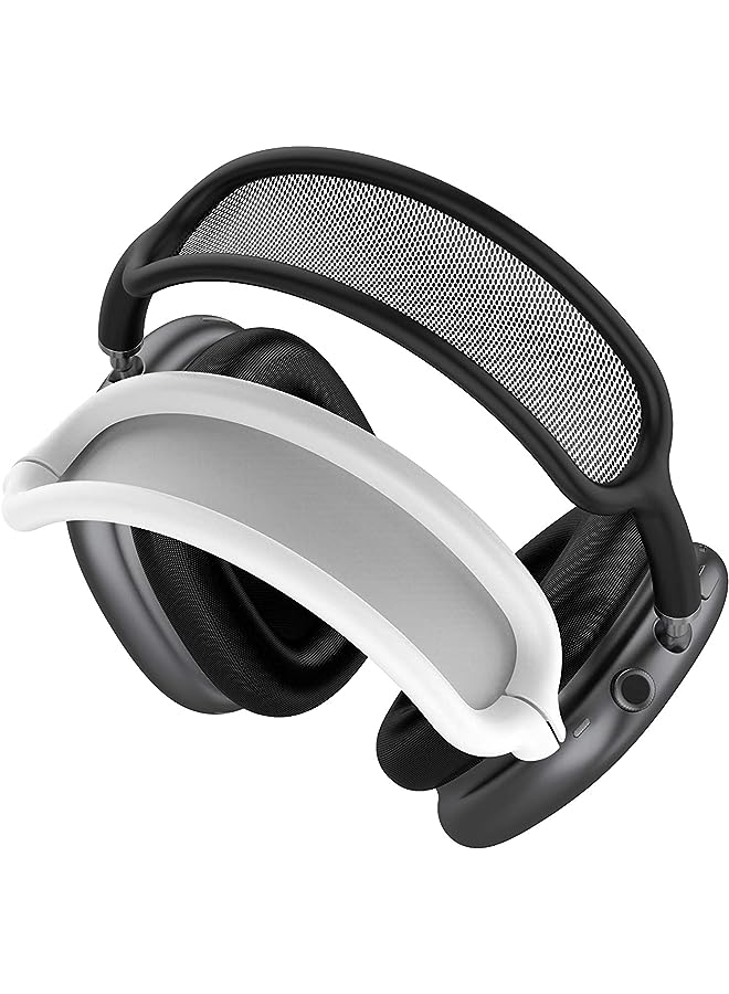 Zaboon Pro-M Max Headband Cover Replacement Washable Soft Silicone Headband Protectors/Comfort Cushion/Top Pad Protector Sleeve Compatible With Airbuds Max Headphones (White) - Image 1