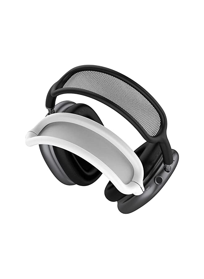Zaboon Pro-M Max Headband Cover Replacement Washable Soft Silicone Headband Protectors/Comfort Cushion/Top Pad Protector Sleeve Compatible With Airbuds Max Headphones (White) - Image 2