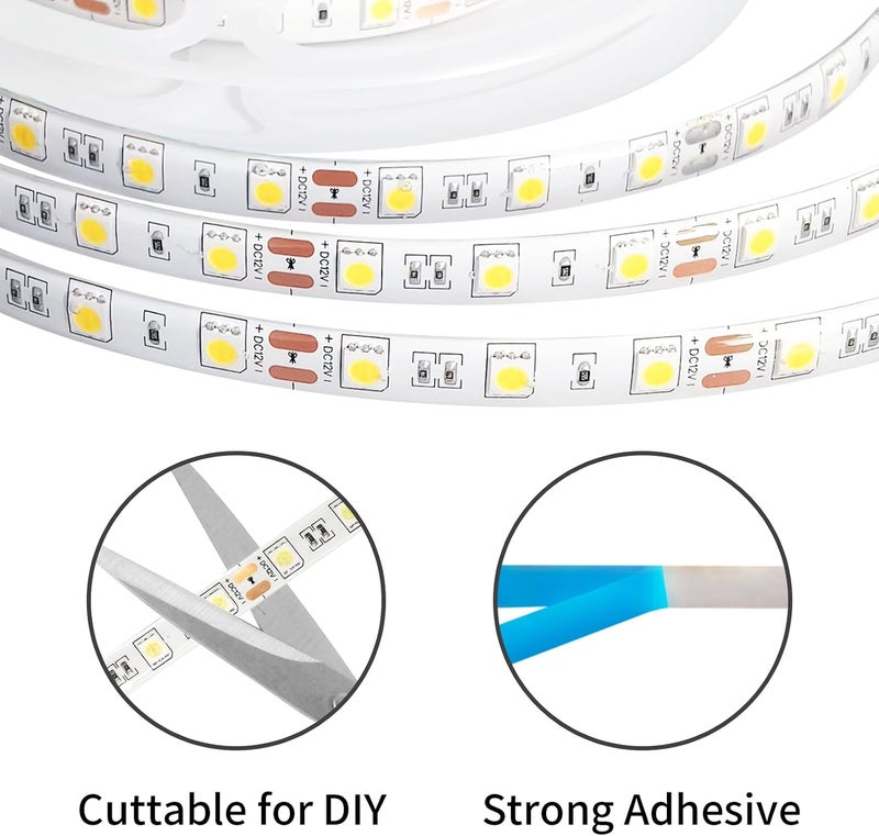 Meridian 5M Flexible 12V SMD 5050 Waterproof LED Strip Light CT - Image 4