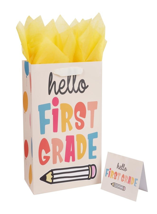 Linelglobal Kindergarten Graduation Gift Bag with Wrapping Tissue Kindergarten Gift Bags for Kids Grade One Boy Girl 12.6" Primary Elementary - Image 1
