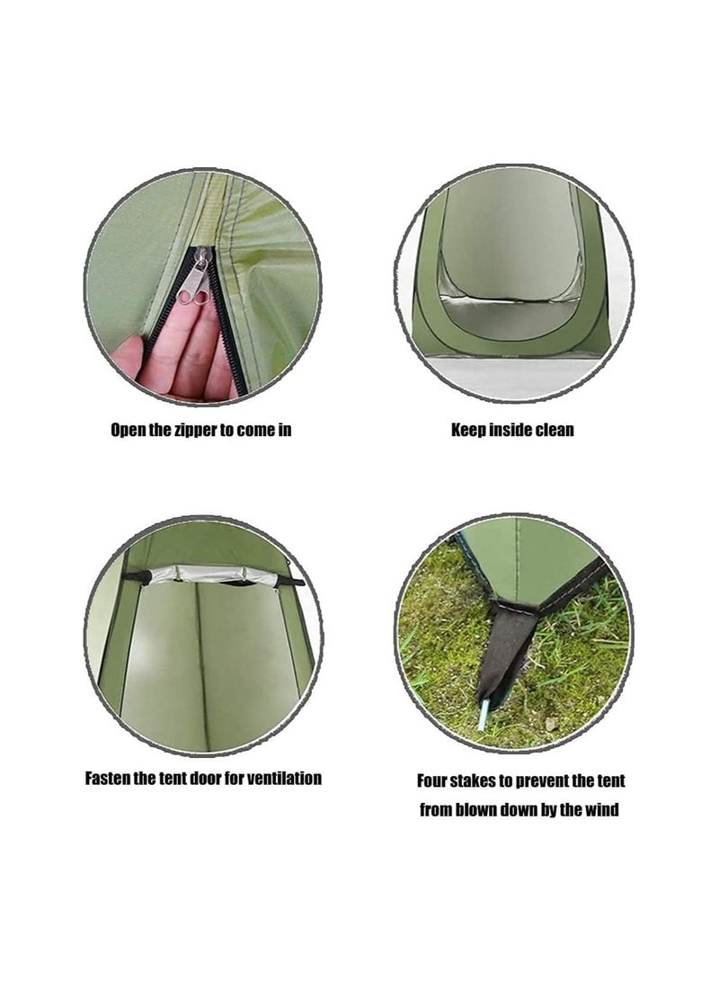 Toby's Fully Automatic Open Changing Tent Fishing Swimming Toilet Pop Up Solar Bath Bag Outdoor Ultralight Camping Shower Bathing Tent - Image 3