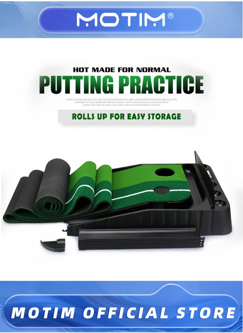 Motim Golf Putting Green with Automatic Fairway Return Portable Putting Mat for Indoor and Outdoor Use  - Image 3