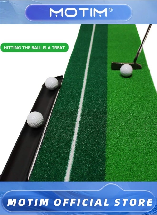 Motim Golf Putting Green with Automatic Fairway Return Portable Putting Mat for Indoor and Outdoor Use  - Image 5