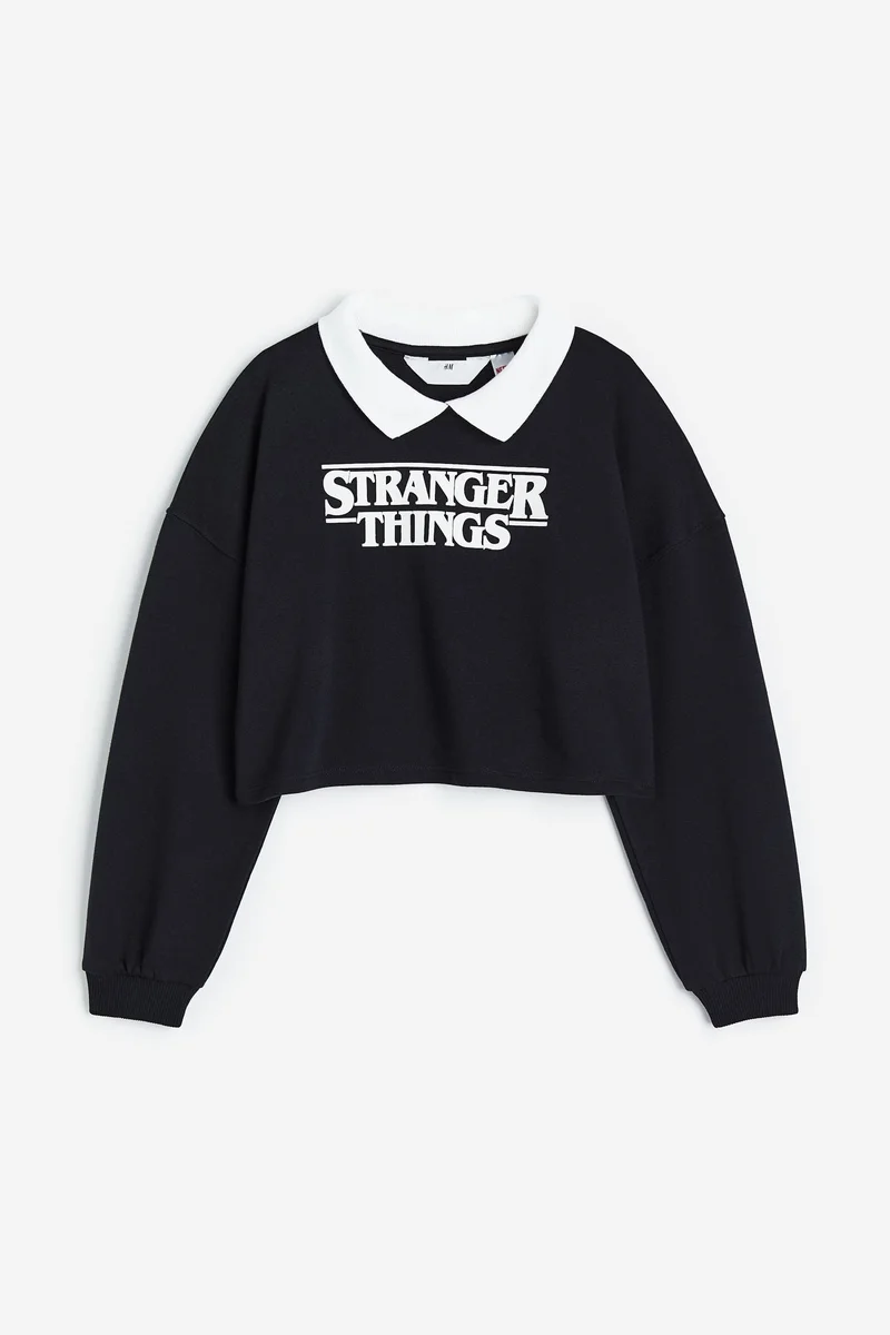 H&M Boxy-style printed sweatshirt