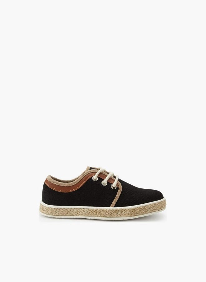 Peppermint Boys Lace-Up Espadrille Sneakers - Image 1