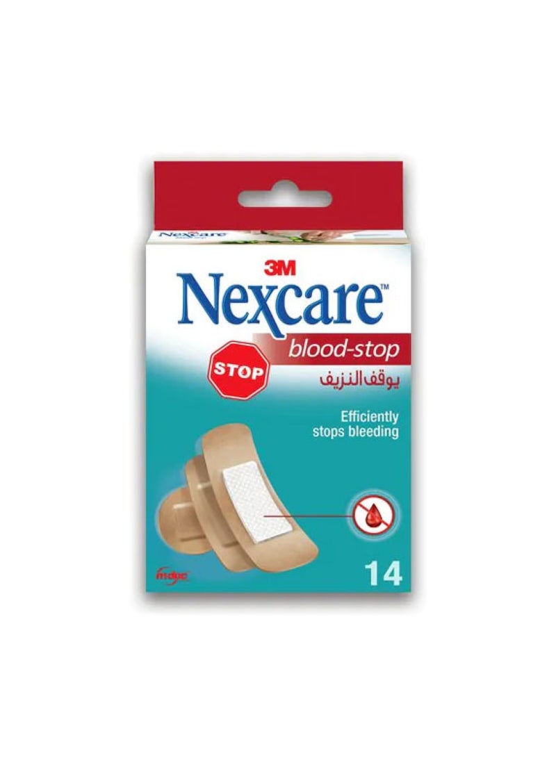 3M Blood Stop Fabric Bandages – Assorted Size – 14 Bandages ( 2 packs) 