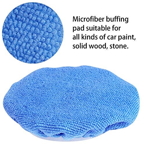Awpeye 10Pack Car Polisher Pad Bonnet (5 to 6 Inches) Soft Microfiber Polishing Bonnet Buffing Pad Cover - Image 4