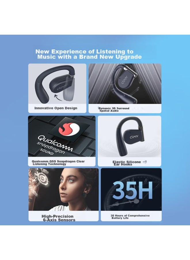 Cleer Arc2 Generation Non-in Open-ear Headphones, Gold List National Subsidy, Over-ear Sports Smart Wireless Bluetooth Headphones, Compatible With Huawei, Apple, Xiaomi, Dusky Blue - Image 2