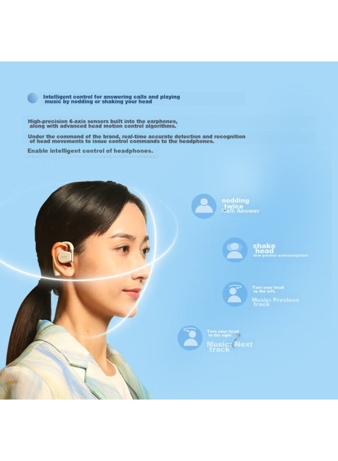 Cleer Arc2 Generation Non-in Open-ear Headphones, Gold List National Subsidy, Over-ear Sports Smart Wireless Bluetooth Headphones, Compatible With Huawei, Apple, Xiaomi, Dusky Blue - Image 4