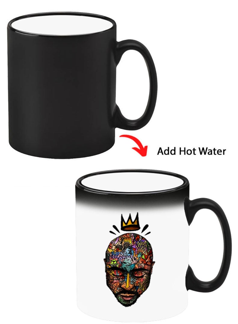 Theodor Color Changing Heat Sensitive Ceramic Mug, Image Revealed When HOT Liquid is Added! Face - Image 1
