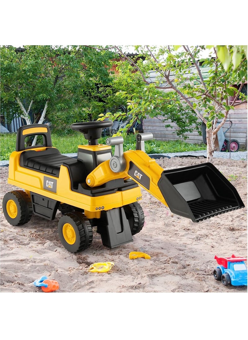Bulldozer Wheel Loader CAT Licensed Ride-On Construction Truck With Music
