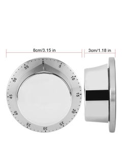 Excefore Manual Timer, 60 Minute Professional Mechanical Kitchen Timer With Magnetic Base, Countdown Cooking Baking Timing Tool, Loud Alarm Sound And Easy To Stick On Any Surface(Silver)  - Image 5