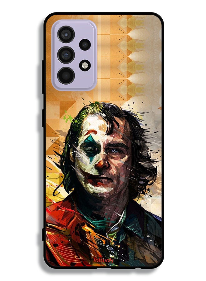 Tolwak Samsung Galaxy A52 5G Protective Case Cover Joker Paint Art - Image 1
