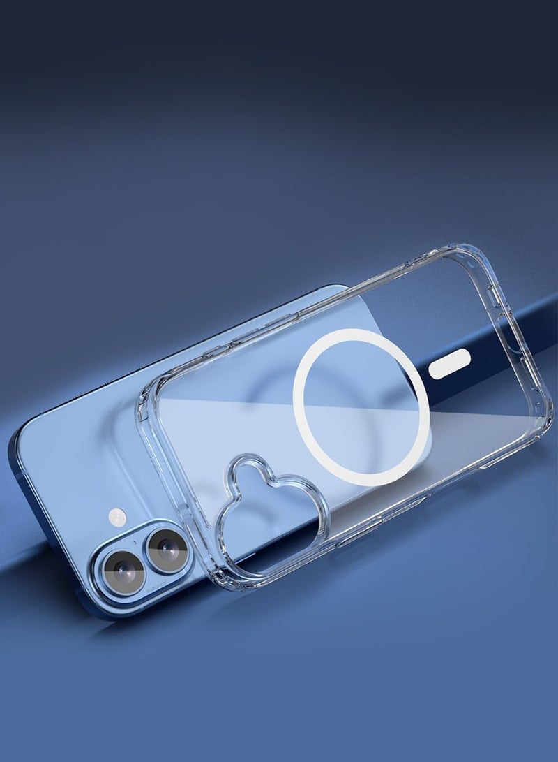 Magnetic Clear Case for iPhone 17 MagSafe Compatible Shockproof TPU Drop Protection Slim Transparent Cover - Image 2