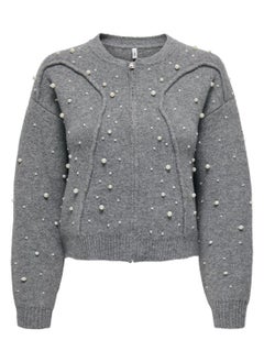 ONLY Embellished Zip Detailed Cardigan  - Image 1