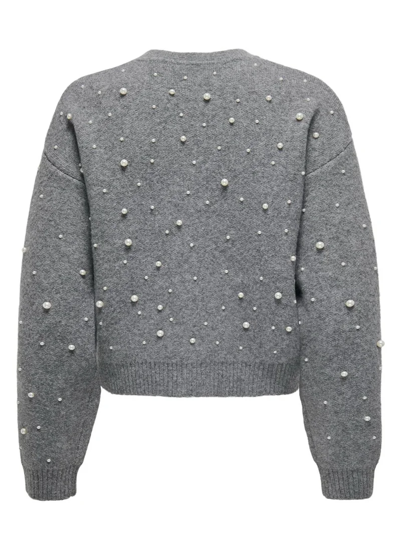 اونلي Embellished Zip Detaild Cardigan