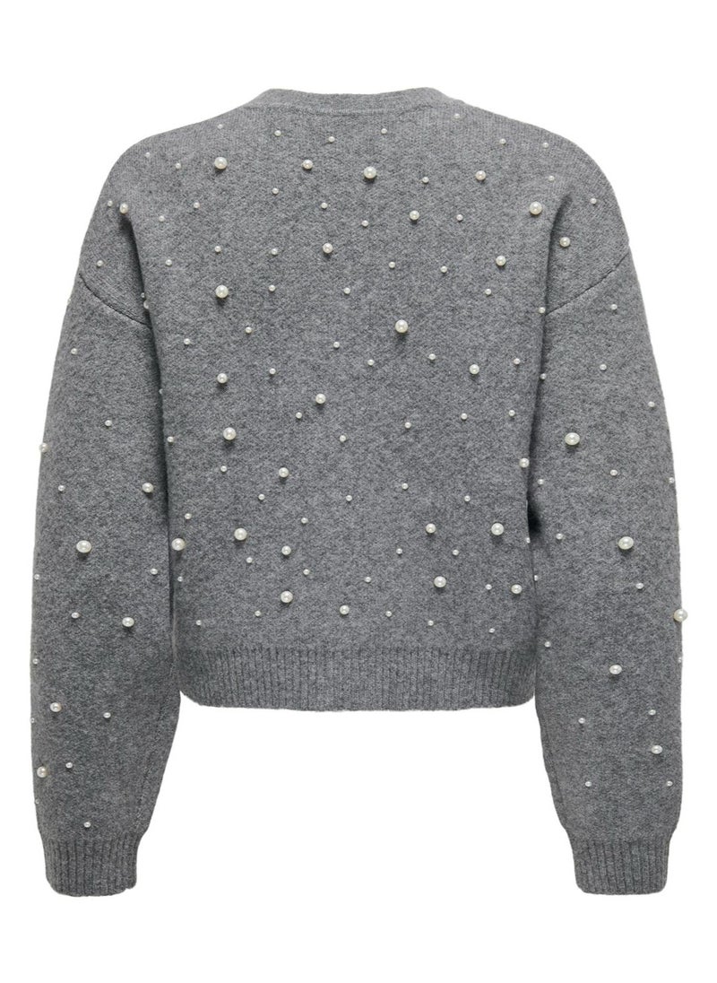 ONLY Embellished Zip Detailed Cardigan  - Image 2