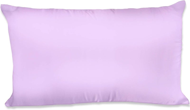 Satin Pillowcase for Hair and Face, Polyester Satin Pillowcase, Queen Size- Lavender Pillowcase