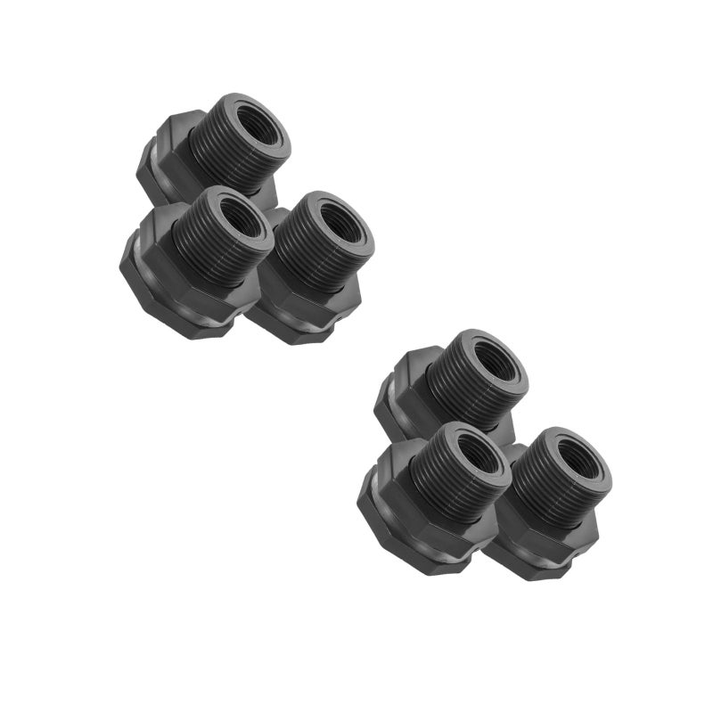 6 pcs Aquarium Pipe Fitting - Fish Hose Connector Anti-Leak Tube Hose Connector Adapter for Fish Home and Aquarium Use - Image 1