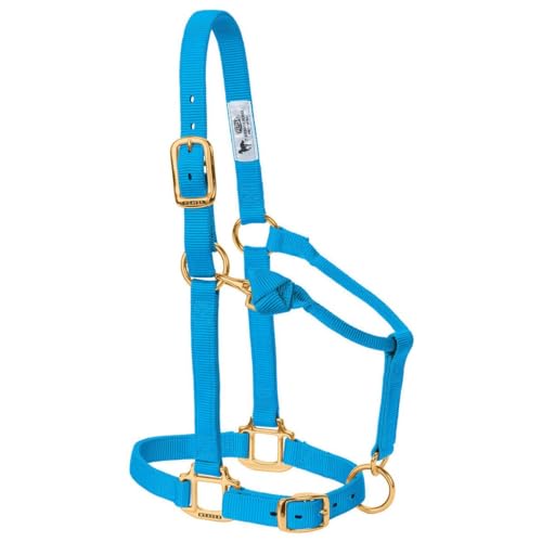 Weaver Leather Original Adjustable Nylon Horse Halter, Large Horse, Hurricane Blue - Image 1