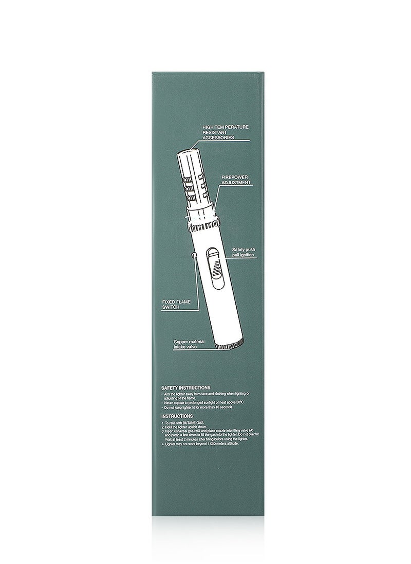 Passage Jet Flame Lighter Portable Refillable Lighter For Oud,Grill, Bbq, Camping Windproof, Durable Black.  - Image 5