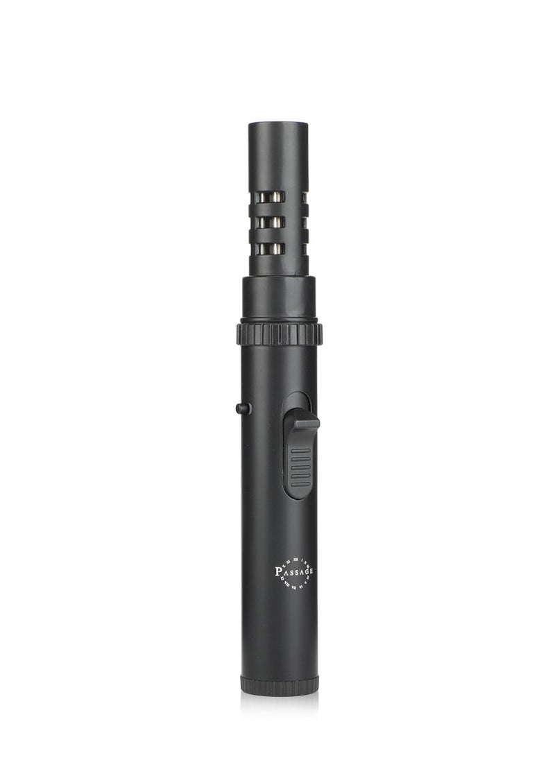 Passage Jet Flame Lighter Portable Refillable Lighter For Oud,Grill, Bbq, Camping Windproof, Durable Black.  - Image 1