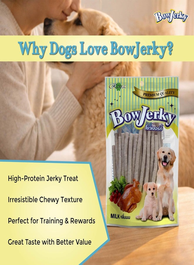 Dogaholic Combo Pack - Dogaholic Milky Chews Sticks & Bow Jerky Milk Treats for Dogs | High Protein, Calcium-Rich Chew Sticks & Soft Jerky Treats | Healthy, Tasty Rewards for All Dog Breeds - Image 5