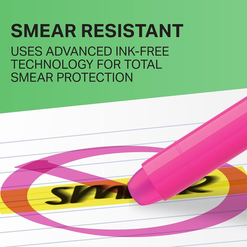 Sharpie Gel Highlighters Bullet Tip Assorted Fluorescent Highlighter Markers 5 Count Pack Smear And Bleed Resistant LongLasting And WonT Dry Out - Image 2