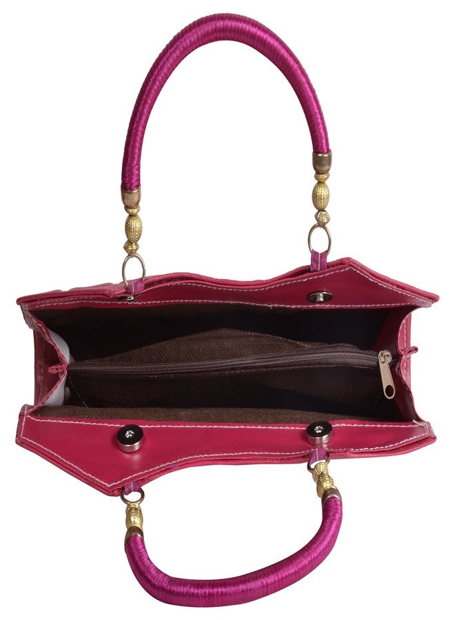 Ledera Women's Handbag (Pink, 304) - Image 5