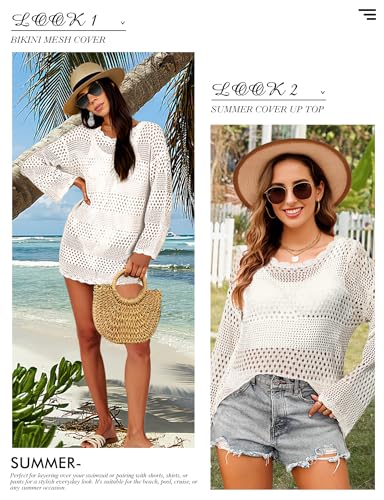 Buauty Womens Crochet Swimsuit Cover Up Swim Bikini Cover Ups Bathing Suits Swimwear 2026 Summer Beach Dress Vacation Outfit - Image 5