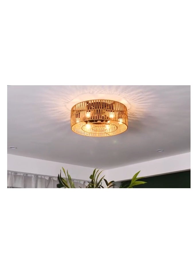 SUN SHINE Ceiling Fan with Light Flush Mount  - Image 2